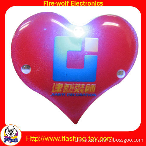Flashing badge